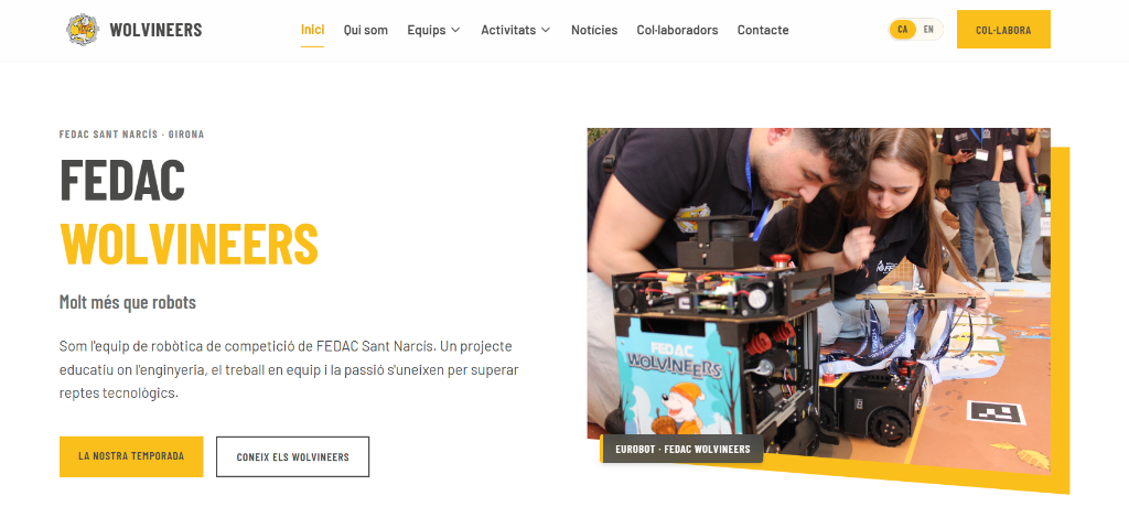 Estrena del nou lloc web dels Wolvineers